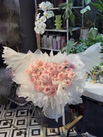Ornement floral Ailes d'ange électriques, accessoire de bouquet pour la décoration de fêtes et événements de confession 520, vente en gros
