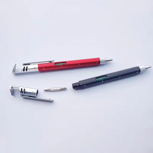 Custom Multi Function <strong>Tool</strong> 6 in 1 Ballpoint Pen High Quality Level Scale Ruler Phone Holder <strong>Office</strong> Festival Advertising - Product Image 4