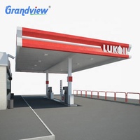 Ustom-cubierta de aluminio-plástico para estación de gasolina diésel, cartel de exhibición para construcción de fascia, lámina LED grande