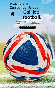 ลูกฟุต<span class=keywords><strong>บอล</strong></span>คุณภาพสูง ปรับแต่งโลโก้ได้ สำหรับการฝึกซ้อม ขนาด 5/4 ผลิตจากหนัง PU เชื่อมด้วยความร้อน - Product Image 2