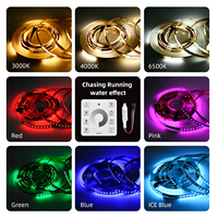 Contrôleur de lumière LED numérique WS2811 avec télécommande à panneau, 3200 pixels, à intensité variable, effet eau courante, 24V
