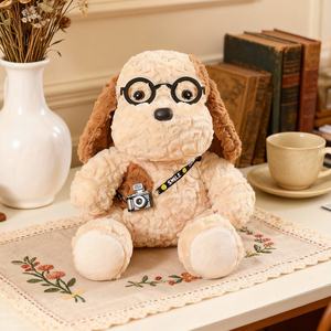 L New Arrival Plush <strong>Puppy</strong> with Glasses and Camera Stuffed Animal Home Sofa Decoration Children Birthday Gift Soft <strong>Puppy</strong> Dog Doll - Product Image 1