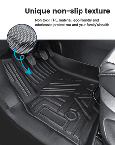 Nouveaux tapis de sol 3D TPE imperméables et antidérapants en 3 pièces pour <span class=keywords><strong>SEAT</strong></span> Terramar 2025, conduite à gauche, vente en gros - Product Image 4