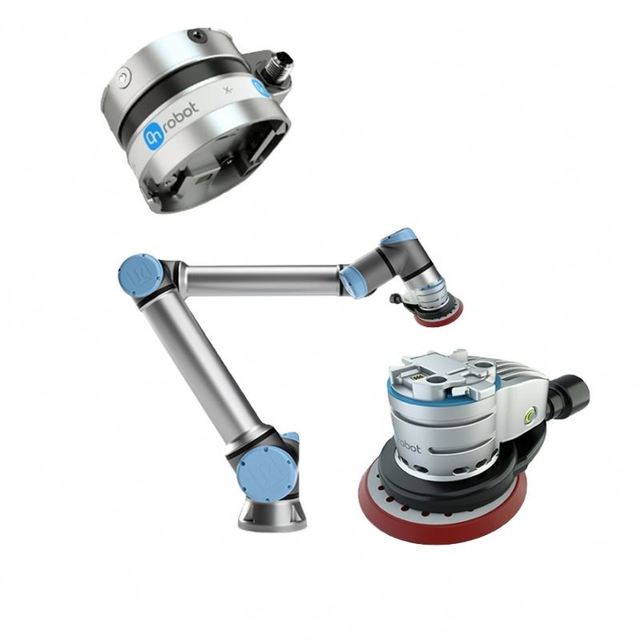 UR UR10 Cobot Robot With Polishing Sanding Machine Electric Spindle Onrobot SANDER and HEX-E/H QC for Collaborative Robot Arm
