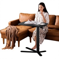 Table d'appoint réglable en MDF, table basse pour salon, table de balcon, table de canapé, design moderne et minimaliste, table de chevet créative