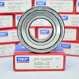 6205ตลับลูกปืนเม็ดกลมร่องลึกแบบแถว<span class=keywords><strong>เดียว</strong></span>เปิดกรงเหล็กกดระยะห่างปกติ25มม. เจาะ52มม. ความกว้าง15มม. - Product Image 1