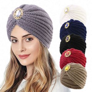 Gorro de Invierno de Alta Calidad para Uso Diario, Accesorio de Joyería, Gorro Elástico de Color Sólido, Cálido, Acrílico, Ideal para Viajes, para Mujer - Product Image 1
