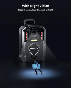 Nueva Cámara Corporal <span class=keywords><strong>BOBLOV</strong></span> 1080p 3000mAh con 13 Horas de Grabación, Visión Nocturna y Función de Seguridad - Product Image 4