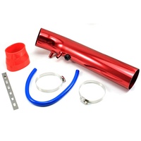 Kit pipa masuk udara panjang mobil, pipa balap Universal 42 cm pipa aluminium dengan empat warna