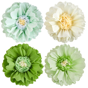 DAMAI grandes fleurs en papier Pastel fête arc-en-ciel décorations de fleurs artisanales pour la fête du printemps mariage décor d'<span class=keywords><strong>anniversaire</strong></span> en plein air - Product Image 5