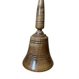 Handcrafted <b>Wooden</b> Engraved Hanging Bell Ornament Christmas Theme Traditional Design High Quality Ceiling Mount Home Decoration - Product Image 4