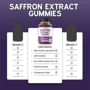 Gomitas de Extracto de Azafrán Orgánico de Marca Privada en Oferta, Aumentan la Energía, Gomitas de Azafrán Orgánico Artificial - Product Image 4
