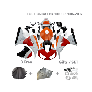 ชุดแฟริ่งสำหรับ HONDA CBR1000RR ปี 2006 2007 CBR 1000RR ชุดแฟริ่งมอเตอร์ไซค์แบบกำหนดเอง ชุดอะไหล่ตัวถังแบบฉีด ABS รุ่น H1007-126a - Product Image 1