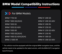 Navigation pour moto étanche IP67, écran 6,2 pouces, CarPlay sans fil, Android Auto pour BMW, écran 1000 NIT résistant au soleil