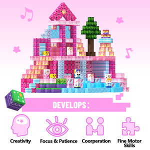 Costruire 3D blocchi di costruzione magnetici Set per bambini età 3 + blocchi di magnete stelo sensoriale educativo compleanno di natale - Product Image 4