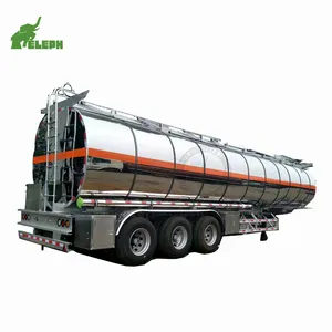 De agua caliente de acero inoxidable tanque de enfriamiento de leche semi remolque mejor precio camión para la venta