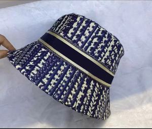 Di alta qualità primavera estate Unisex uomo <span class=keywords><strong>donna</strong></span> <span class=keywords><strong>donna</strong></span> ricamato lettera D Designer pescatore cappello a secchiello - Product Image 4