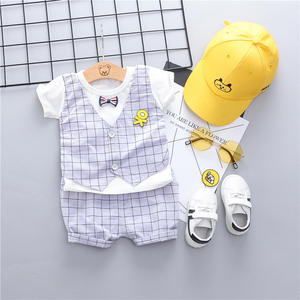 Ensembles de vêtements d'été pour bébés et enfants, nouveau design de pantalon pour garçon et t-shirt personnalisé à séchage rapide pour enfant - Product Image 6