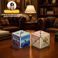 Zcube OEM ODM Cube promotionnel personnalisé en plastique ABS avec impression UV, motif géométrique 3D à changement de forme sur le thème du voyage, jouet puzzle