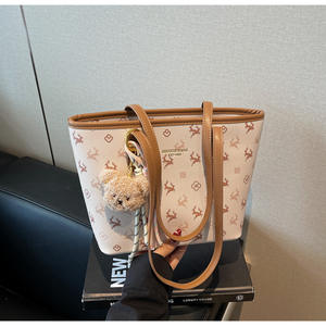 Tas Tote Wanita Mewah Bahan PU Grosir, Penutup Ritsleting, Ringan, Portabel, Tahan Lama, Desain Tahan Air, Tren Fashion, Penggunaan Sehari-hari - Product Image 1