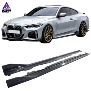 Minigonne laterali in fibra di carbonio stile ADR per <span class=keywords><strong>BMW</strong></span> <span class=keywords><strong>Serie</strong></span> <span class=keywords><strong>4</strong></span> G22 G23 425i 430i M440i Coupé 2020-2025 - Spoiler paraurti laterale di alta qualità - Product Image 1