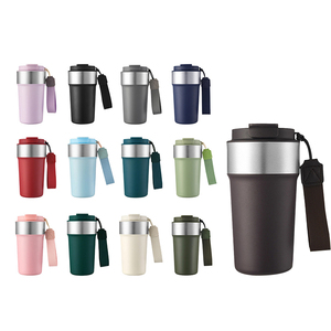 New Custom Logo 17oz 304 Stainless Steel Vacuum Insulated <b>Coffee</b> Mug Leakproof Travel Tumbler With Lanyard for Outdoor - Product Image 2