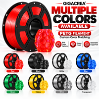 Filamen Printer 3D PETG Merah Transparan 1.75mm 1KG OEM/ODM Label Pribadi Pasokan Grosir Massal dari Produsen