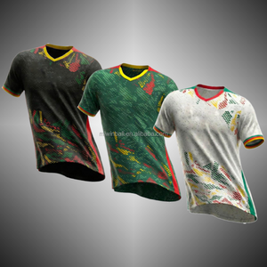 Maillot de football Coupe d'Afrique des Nations Afrique du Sud 2025 2026 à manches courtes été 100% polyester antibactérien unisexe - Product Image 2