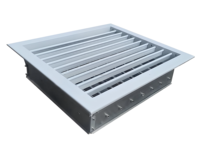Amortisseur à lames opposées pour diffuseur, vanne de contrôle de débit pour grille d'air