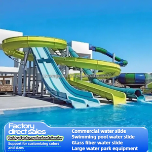 Scivolo d'Acqua in Vetroresina per Parchi Acquatici e Piscine, Attrezzatura per Divertimento Familiare o Scolastico - Product Image 4