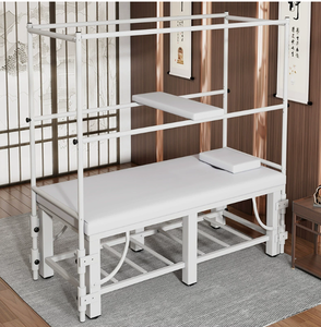Table de thérapie par suspension réglable pour physiothérapie et rééducation, cadre en acier blanc, rembourrée, vente en gros, OEM, personnalisable - Product Image 5