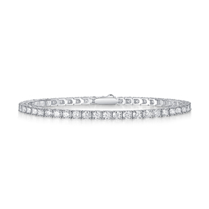 All'ingrosso di lusso <span class=keywords><strong>925</strong></span> Sterling Sliver placcato oro 3MM ghiacciato Moissanite diamante bracciale Tennis da donna <span class=keywords><strong>uomo</strong></span> Unisex bracciale - Product Image 1