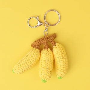 Llavero de Fruta Tejido a Crochet Hecho a Mano, Llavero de Cereza Tejido a Crochet, Frutas Hechas a Mano, Colgante de Fruta Tejido a Crochet - Product Image 5