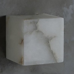 Lámpara de pared de mármol de 12x12cm con fuente de luz LED para dormitorio, sala de estar, cocina, pasillo - Product Image 4