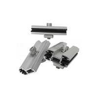 Kit de fixation d'extrémité pour module à double vitrage à film mince, panneau solaire sans cadre, fixation d'extrémité pour panneau solaire à film mince