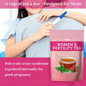 Té de Fertilidad Orgánico OEM para Mujeres, Equilibrio Hormonal con Chasteberry y Hoja de Frambuesa Roja para Ayudar a la Concepción y la Ovulación - Product Image 2
