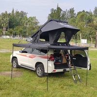 Tente de toit rigide légère à charnière en X pour une personne, pour l'extérieur, quatre saisons, imperméable, à montage rapide
