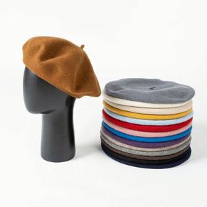 Autumn Winter New Arrival Fashion Casual Beret <b>Hat</b> 100% Australian Wool Painter <b>Hat</b> <b>for</b> Women - Product Image 1