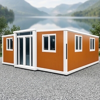 Rumah Kontainer Siap Huni yang Dapat Diperluas, Dilengkapi Perabotan Lengkap, Rumah Modular Prefab Modern untuk Studio Pribadi di Halaman Belakang, Grosir