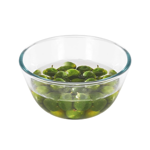 Tazón <span class=keywords><strong>de</strong></span> <span class=keywords><strong>Ensalada</strong></span> <span class=keywords><strong>de</strong></span> Vidrio Redondo <span class=keywords><strong>de</strong></span> Gran Capacidad, Transparente, Resistente a Altas Temperaturas, para Almacenamiento <span class=keywords><strong>de</strong></span> Alimentos en la Cocina - Product Image 2