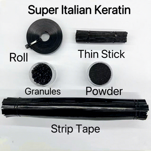 Nouveauté 2026 XZY Super Italian Sticks 100g/sachet 7cm2mm de diamètre, bâton de colle à kératine italienne pour extensions de cheveux humains - Product Image 6