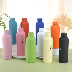 Bouteille d'eau sport isotherme double paroi style américain, en acier inoxydable dépoli, portable pour les voyages et activités de plein air - Product Image 3