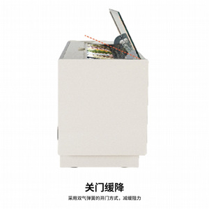 Commercial Large Capacity Gelato Ice Cream <b>Display</b> <b>Case</b> Vertical Single Temperature Air Cooled Stainless Steel Freestanding - Product Image 1