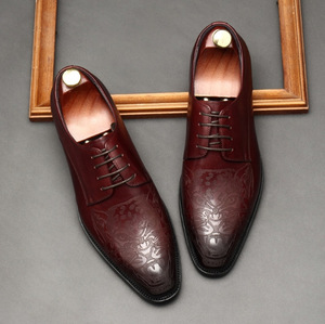 Nouvelles Chaussures de Bureau pour Hommes en Cuir Patchwork avec Dentelle, Printemps/Été, Grande Taille 38-44, Antidérapantes, Respirantes et Légères - Product Image 4