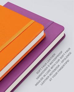 Custom Printing 2024-2025 Leather Hardcover Thread Sewing Bound 80 GSM A5 Line Journal Box <b>Sets</b> Diary <b>Notebook</b> Gift <b>Set</b> - Product Image 3