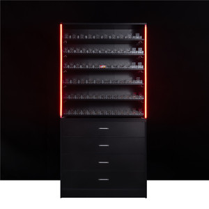 Présentoir mural simple face léger pour pipes à chicha, pipes à <span class=keywords><strong>tabac</strong></span> à chiquer et <span class=keywords><strong>tabac</strong></span> à fumer en poudre pour magasins de fumeurs - Vente en gros - Product Image 1
