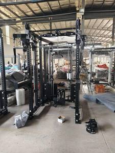 Appareil d'entraînement fonctionnel 6 postes avec fonction Lat Pulldown/Rameur <span class=keywords><strong>basse</strong></span>, attache de câble et double colonne de poids sélectionnables - Product Image 5