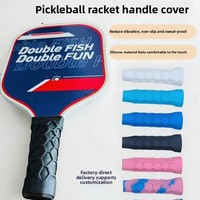 Housse de poignée de raquette de pickleball modèle Xinwang, autre marque, silicone absorbant les chocs, motif nid d'abeille, 40x130mm