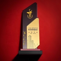 Trophée personnalisé en verre cristal miroir UV, trophées haut de gamme sur le thème du sport, plaque de reconnaissance, trophée de récompense