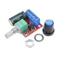 Modulación de ancho de pulso PWM DC controlador de velocidad del Motor módulo regulador de Control 5A Función de interruptor 90W 4,5-35V Placa de atenuación LED